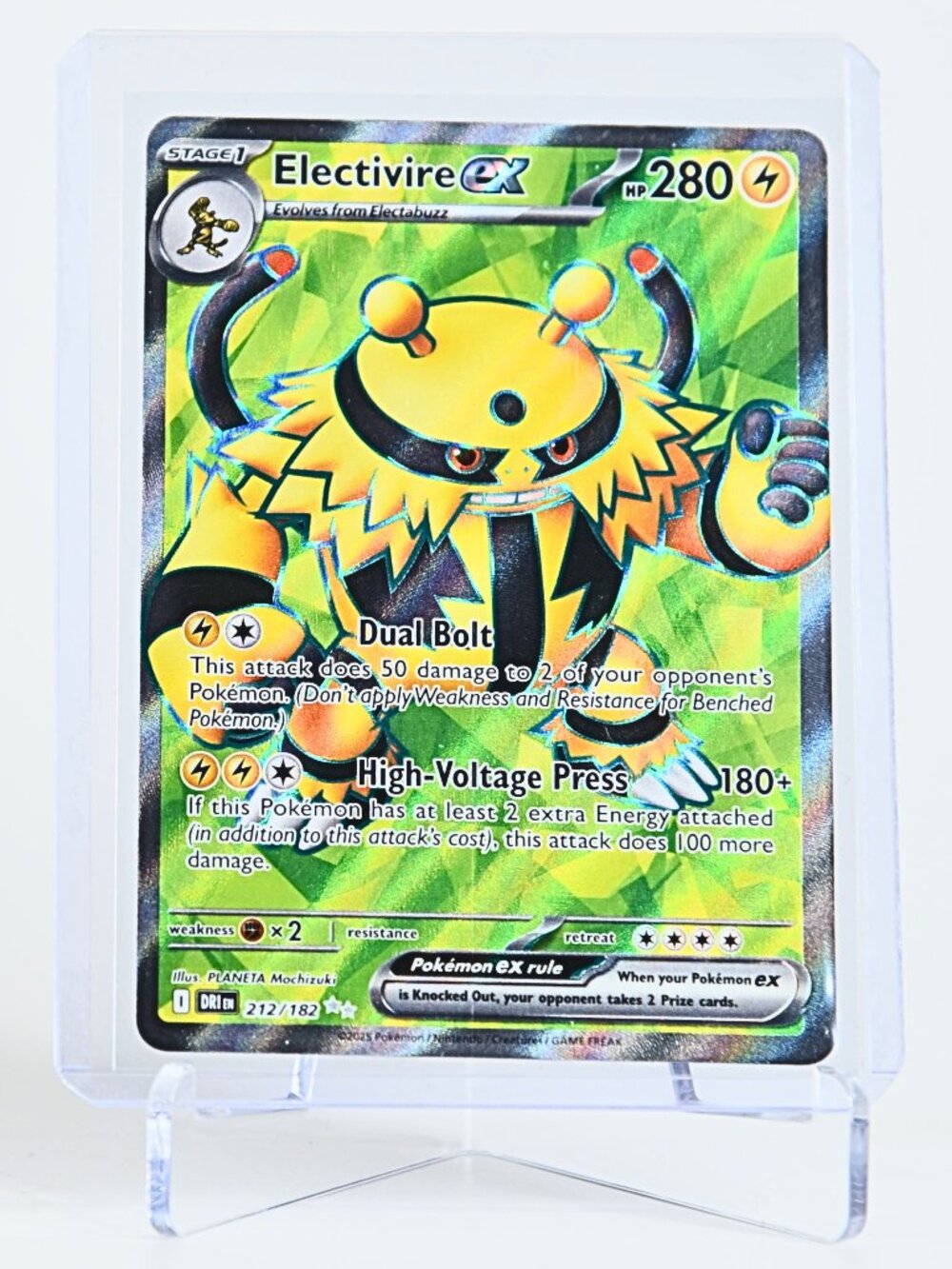 Pokemon Card Electivire 212/182 EX Ultra Rare Holo Destined Rivals